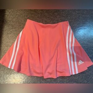 Adidas Bright Coral Skirt with White Accents
